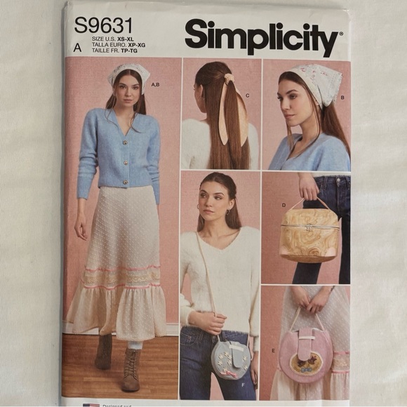 Simplicity Sewing Pattern Lot - Bags, Baskets, & Crafts -9310/9525/9623/9631 - Picture 5 of 6